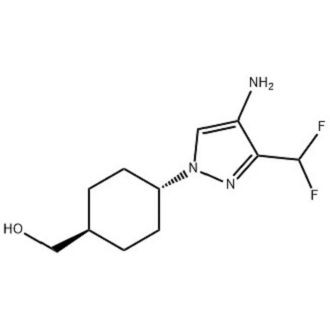 Ciclohexanometanol, 4-[4-amino-3-(difluorometil)-1H-pirazol-1-il]-, Trans- Nº CAS: 2434841-21-9
